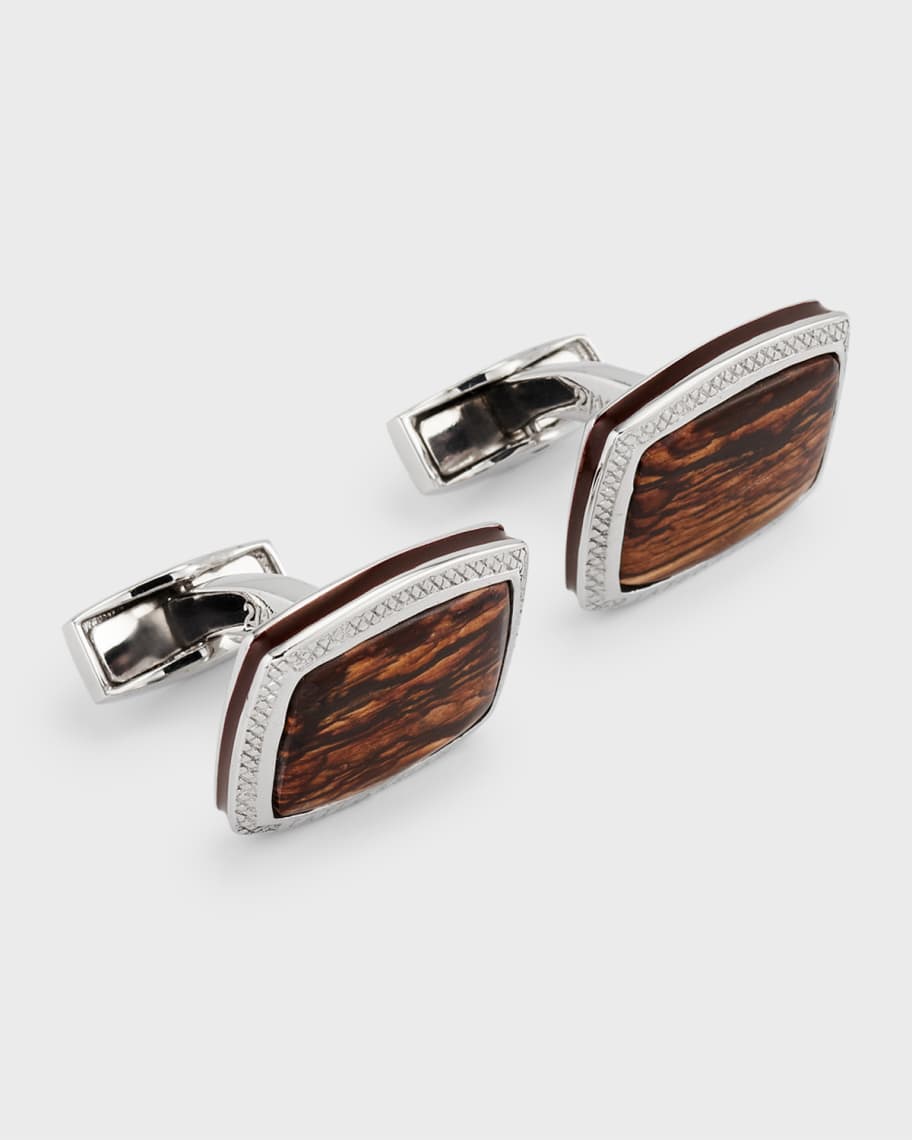 ゆず Tateossian Men's Deschutes Jasper Cufflinks | Neiman Marcus