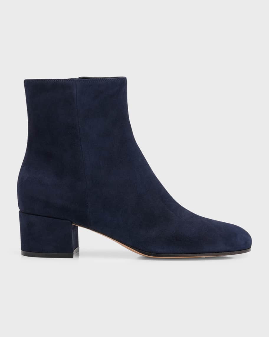 Blue suede ankle best sale boot