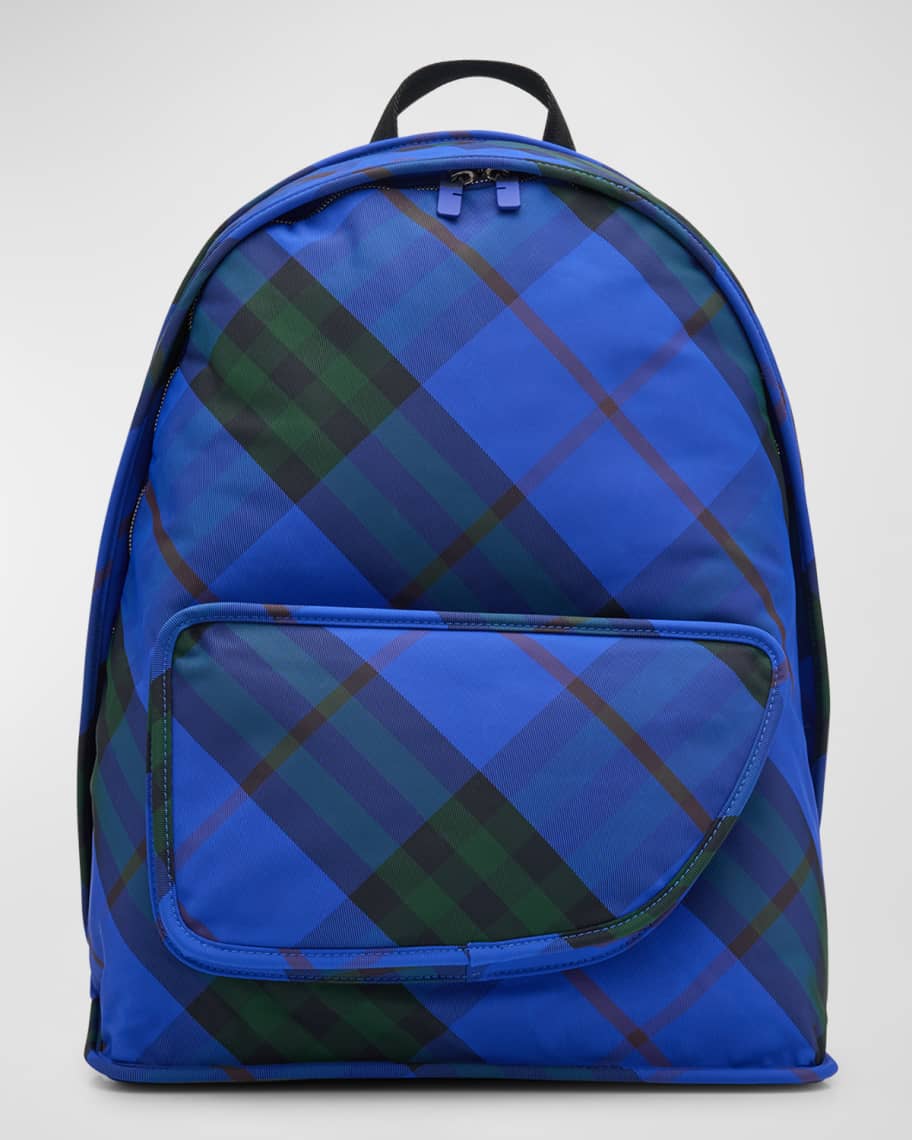 Blue burberry backpack 2025