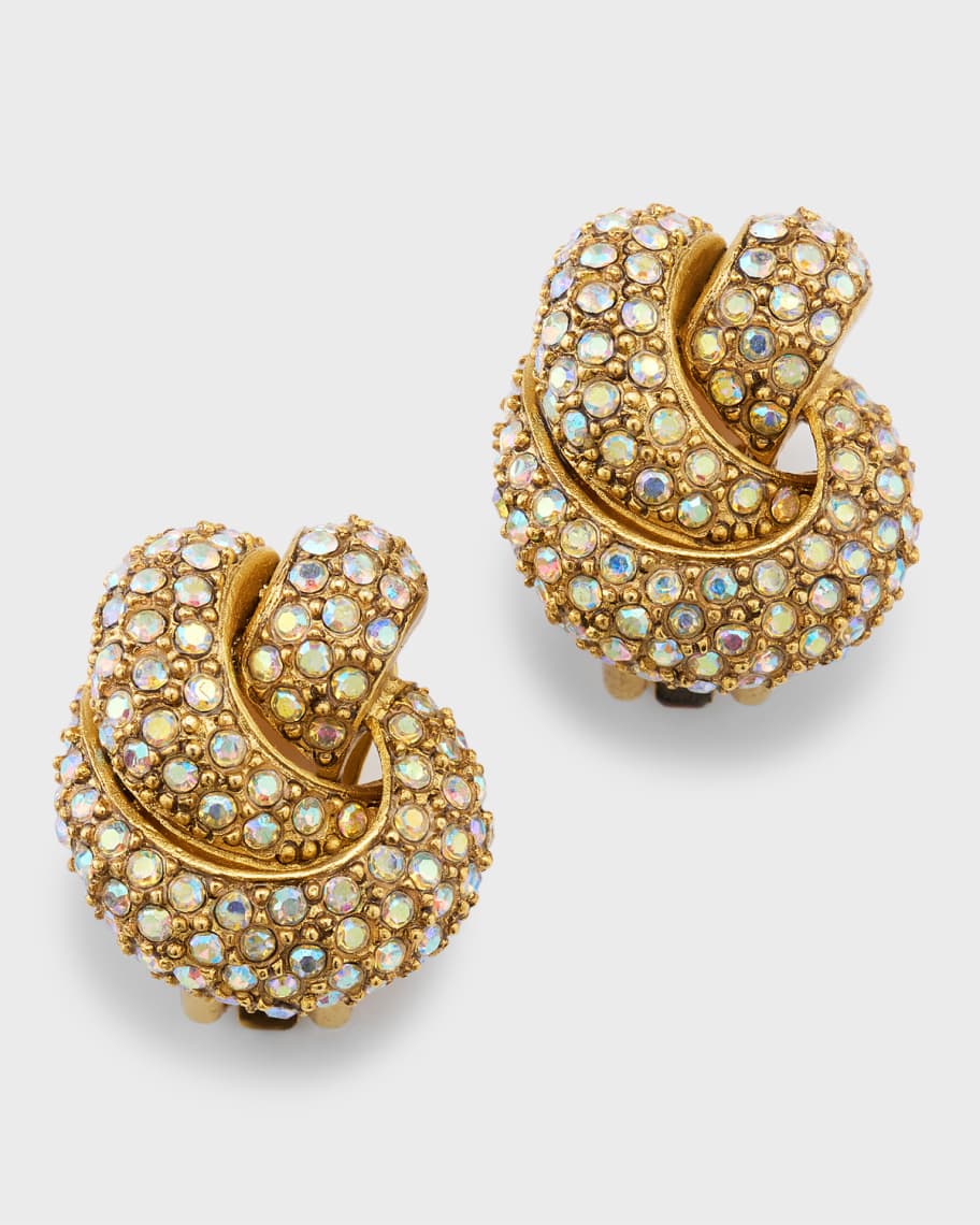 Oscar de la Renta Love Knot Earrings Neiman Marcus