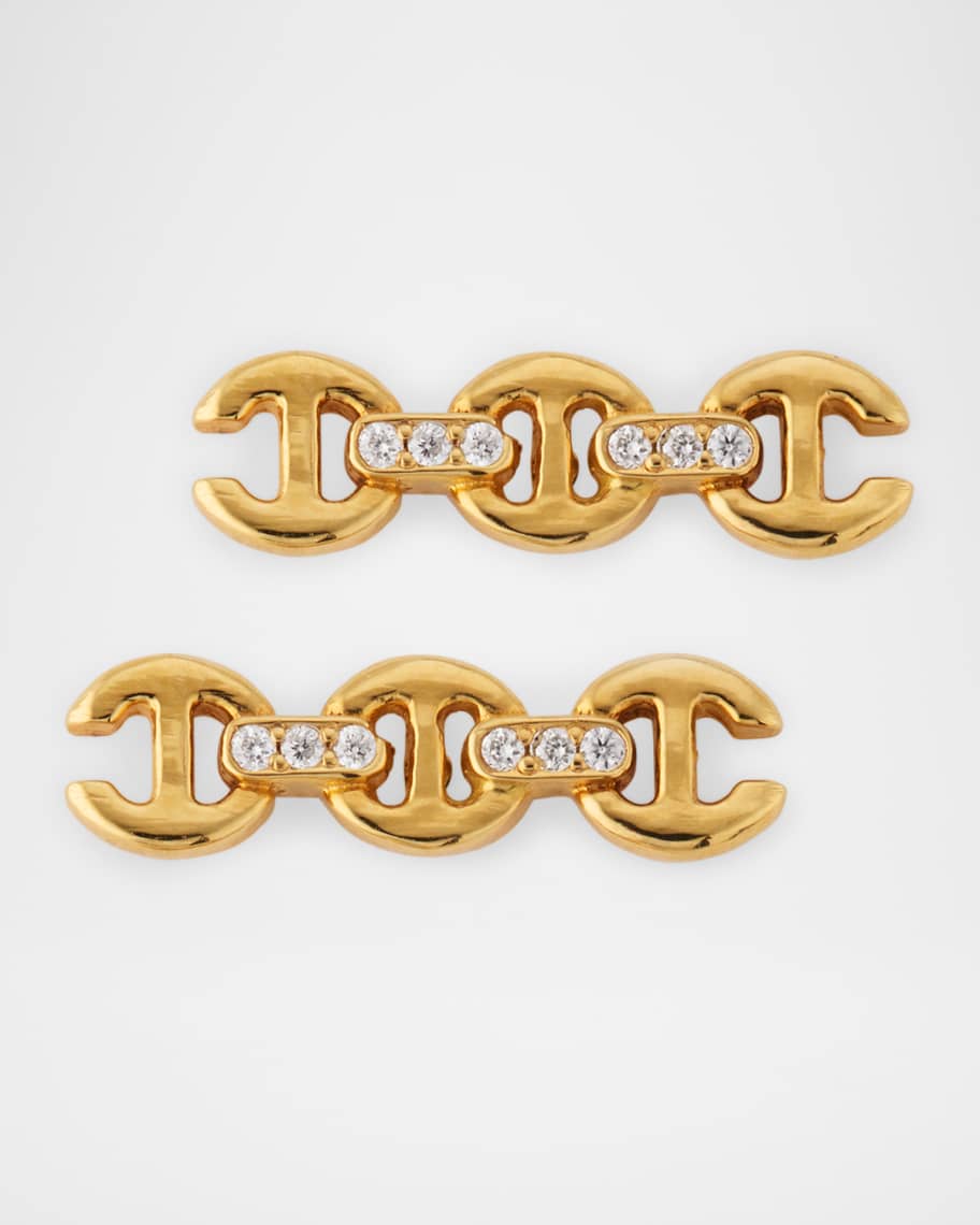 Hoorsenbuhs 18K Yellow Gold 3mm Toggle Stud Earrings with