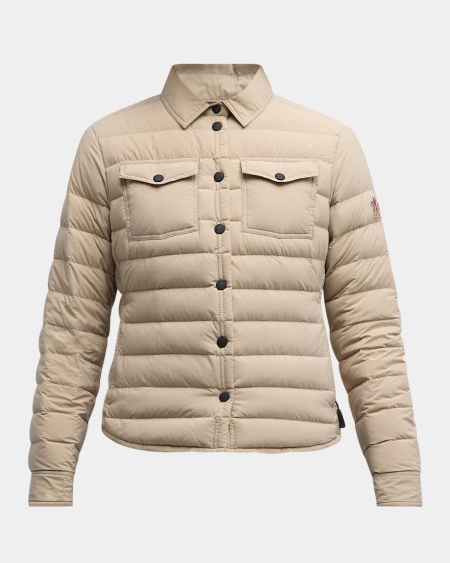 Moncler Grenoble Rozes Puffer Shirt Jacket | Neiman Marcus