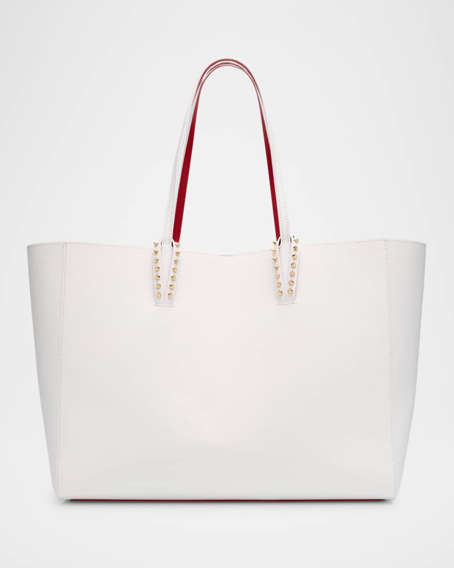 トートバッグ Christian Louboutin Cabata Large leather-trimmed tote bag Cabata Large leather tote bag in black - Christian Louboutin