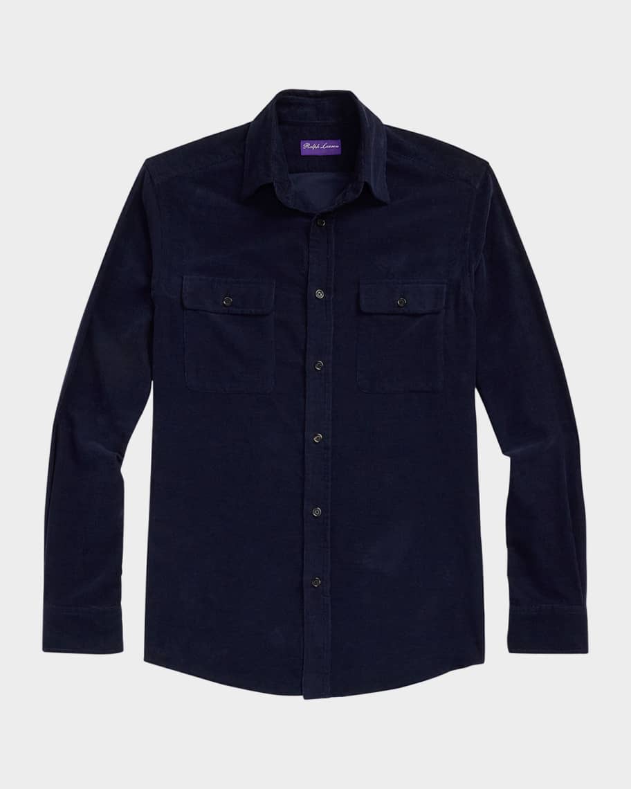 Ralph Lauren Purple Label Men's Corduroy Sport Shirt | Neiman Marcus