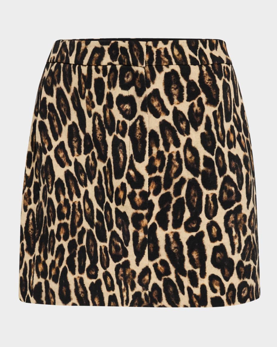 Leopard mini skirt 8x10 store