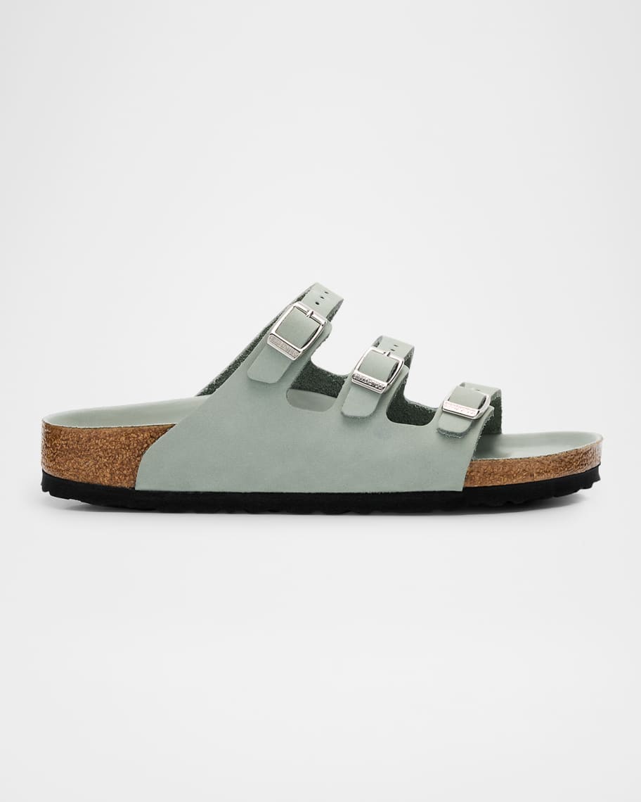 BIRKENSTOCK Florida Leather Slide Sandals Neiman Marcus