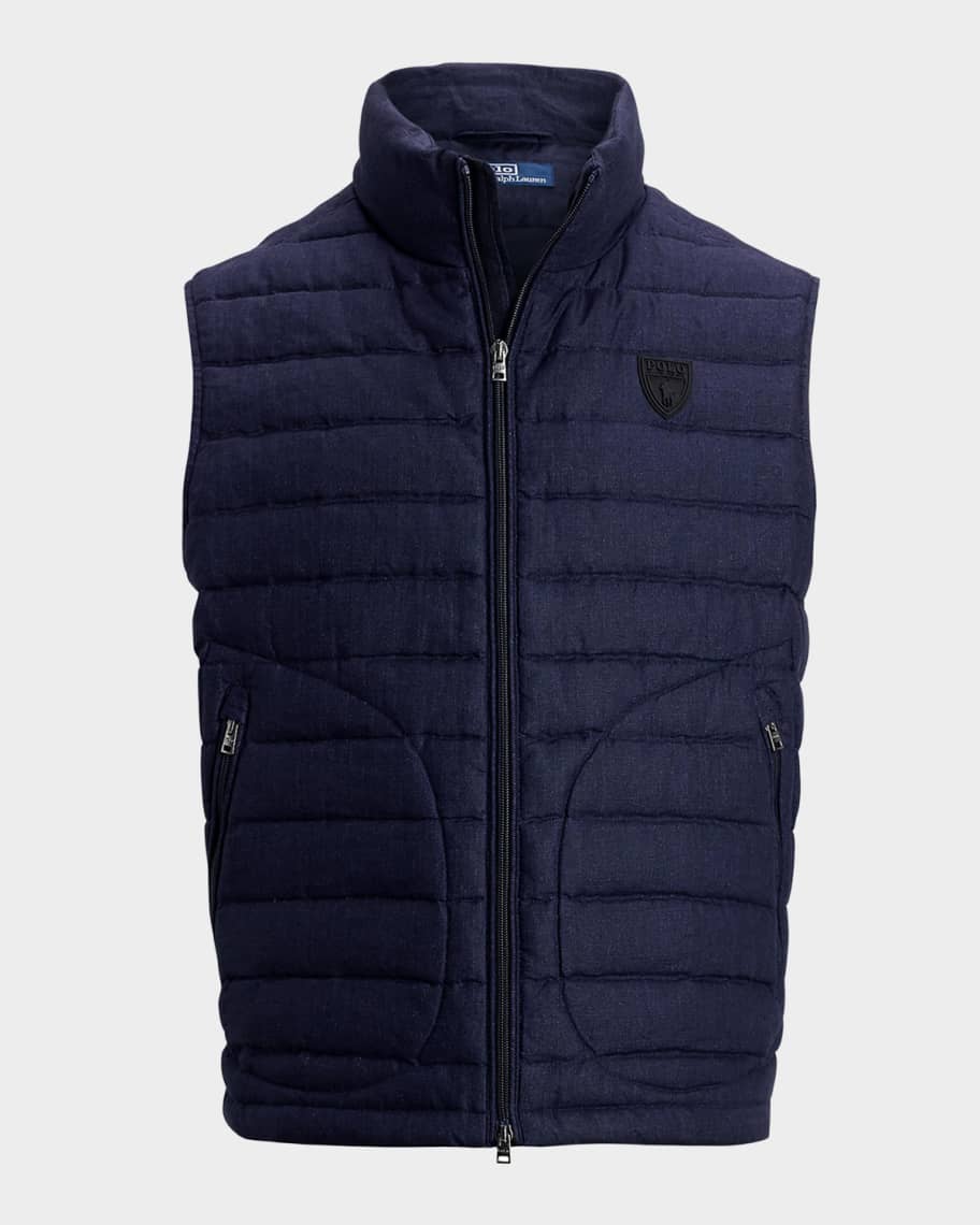 ジャケット・アウター Ralph Lauren Leather Coating Down Vest Polo Ralph Lauren Men's Down Packable Puffer Vest Jacket New