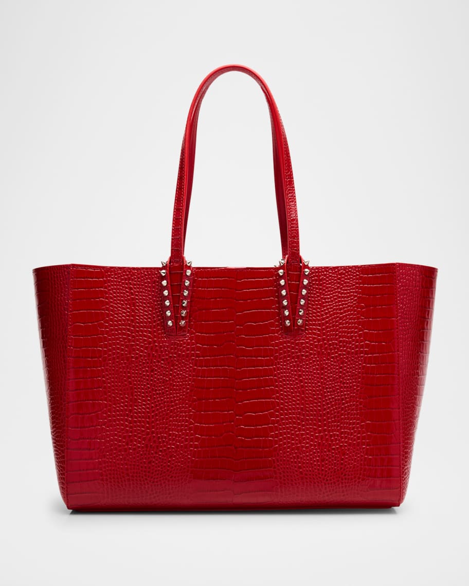【CHRISTIAN LOUBOUTIN】CABATA ミニ Cabata mini - Tote bag - Raffia and calf leather - Natural