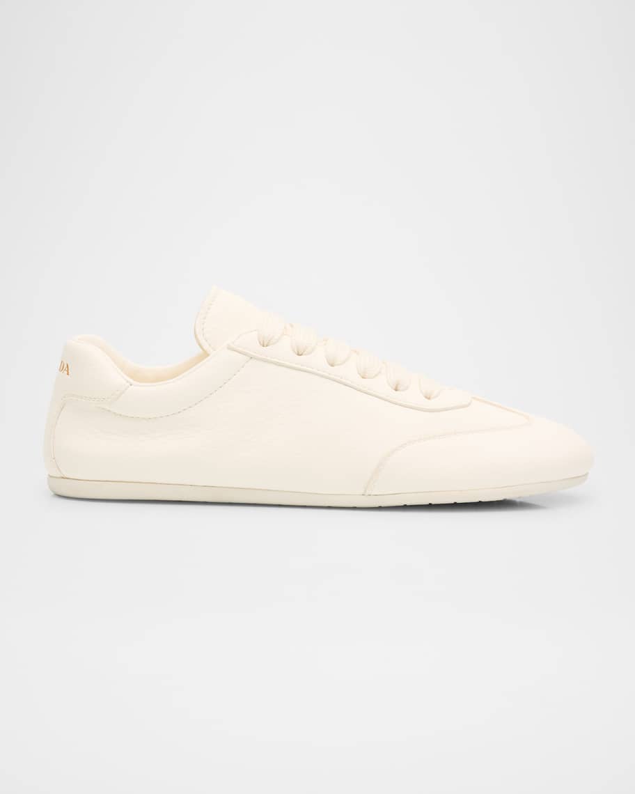 PRADA シューズ Prada Thin Leather Low-Top Sneakers | Neiman Marcus
