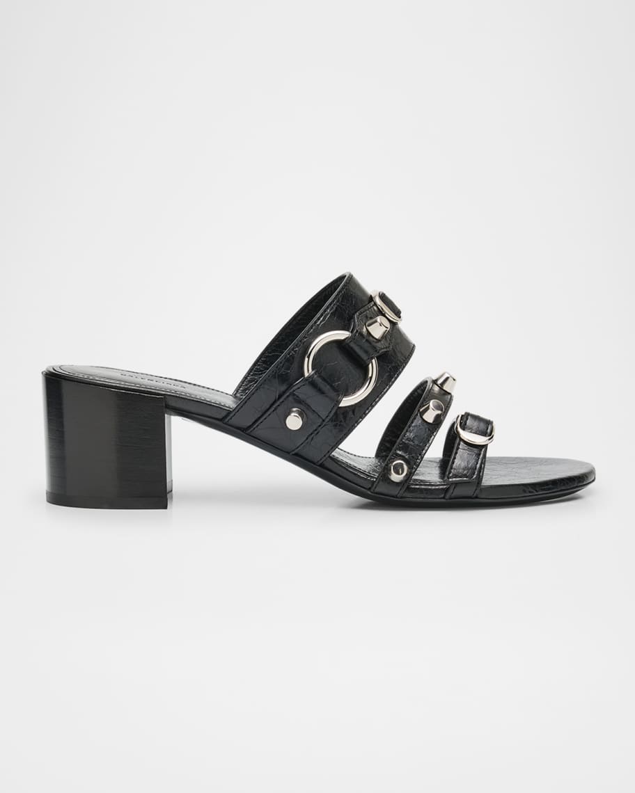 靴 BALENCIAGA VOID LEATHER SANDAL Balenciaga Void Leather Sandals on SALE | Saks OFF 5TH