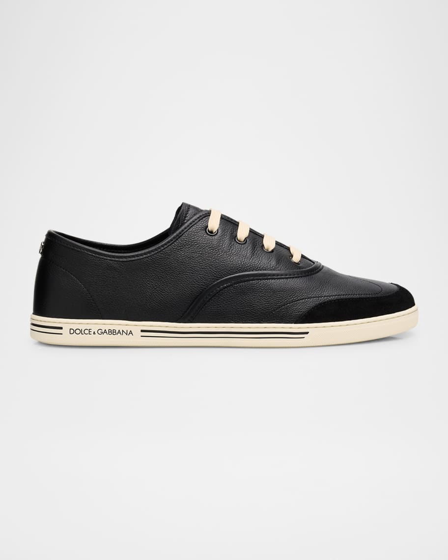 Dolce&Gabbana Men's Saint Tropez Calfskin Low-Top Sneakers