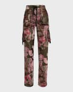 Image 2 of 6: Le Superbe Evening Floral Drawstring Cargo Pants