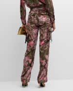 Image 4 of 6: Le Superbe Evening Floral Drawstring Cargo Pants