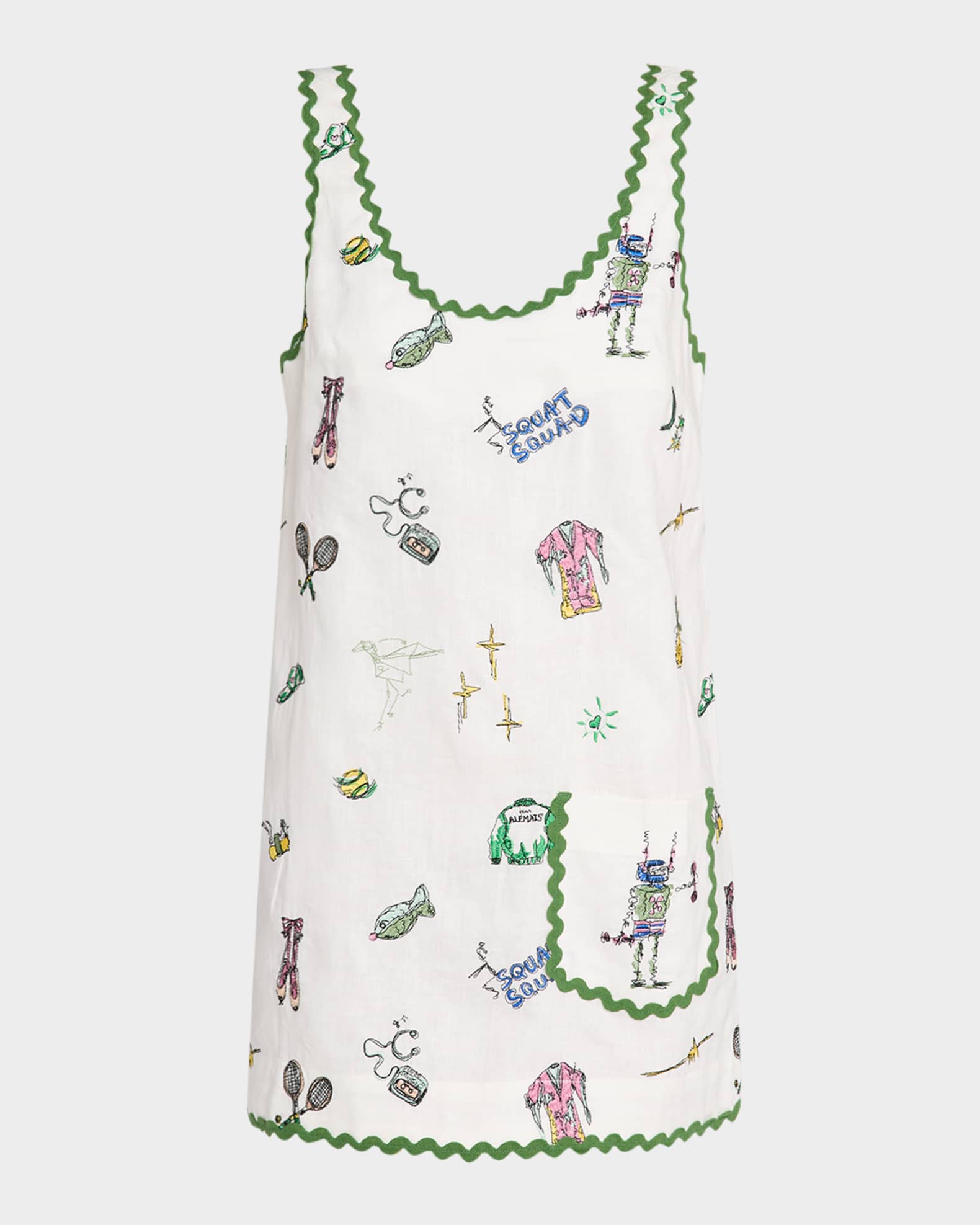 Play Embroidered Mini Dress 0