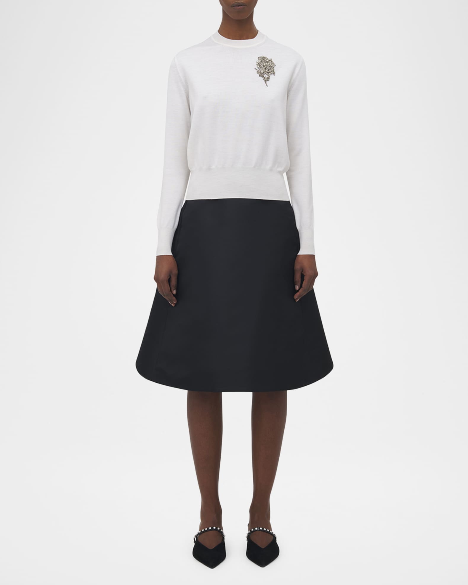 Crystal Rose Wool Sweater 1