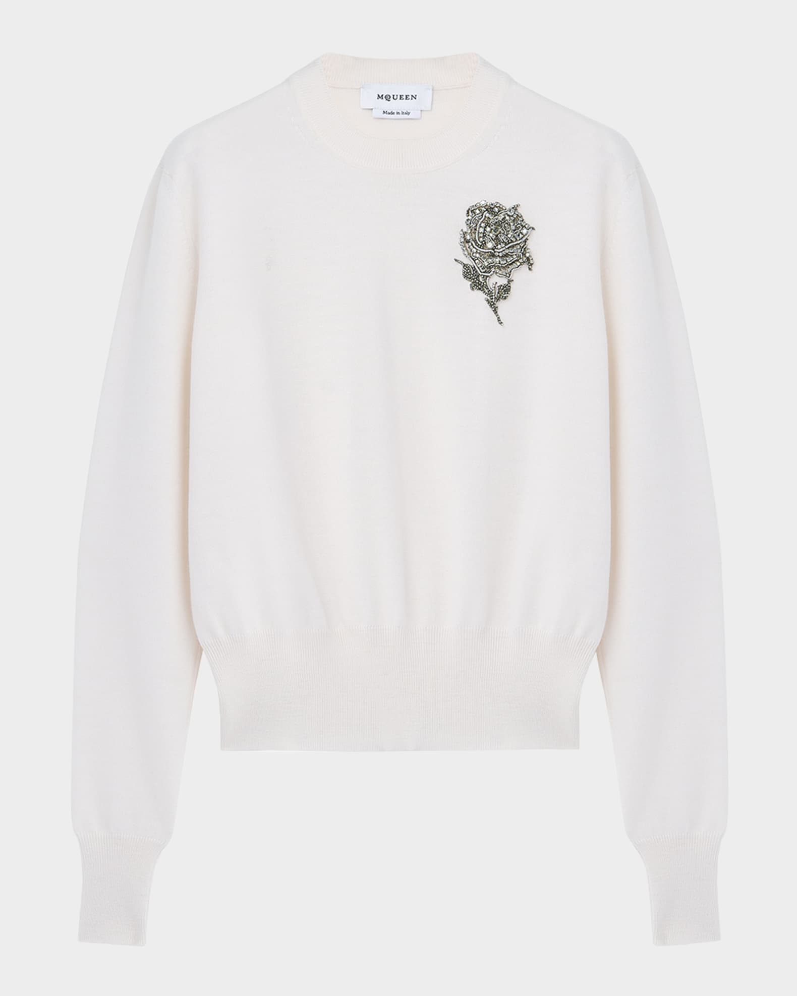 Crystal Rose Wool Sweater 0