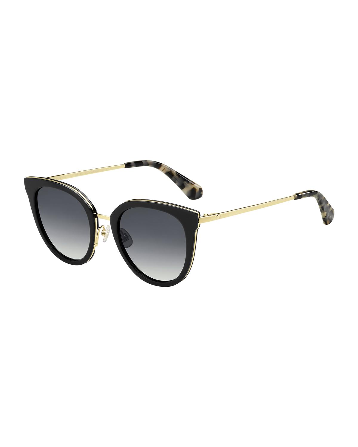 Kate Spade New York Aliannags Round Acetate Sunglasses Neiman Marcus