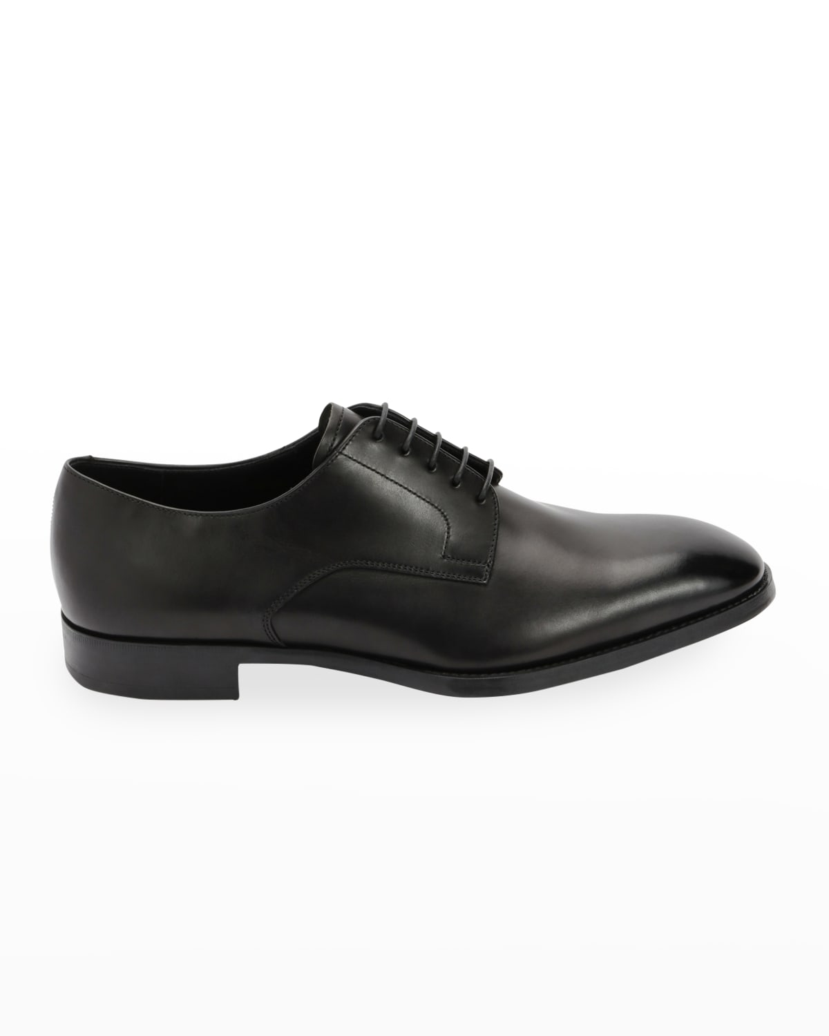 Rubber Sole Leather Shoe Neiman Marcus