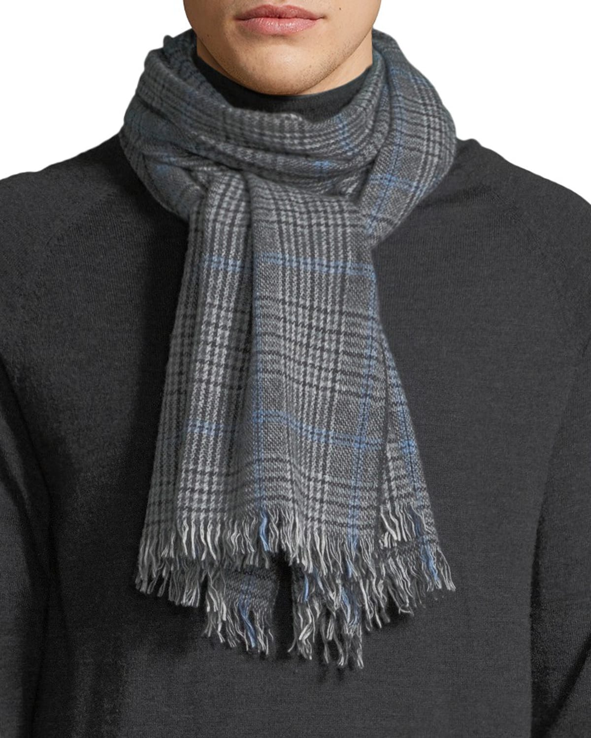 Burberry Men's Vintage Check Cashmere Scarf Neiman Marcus