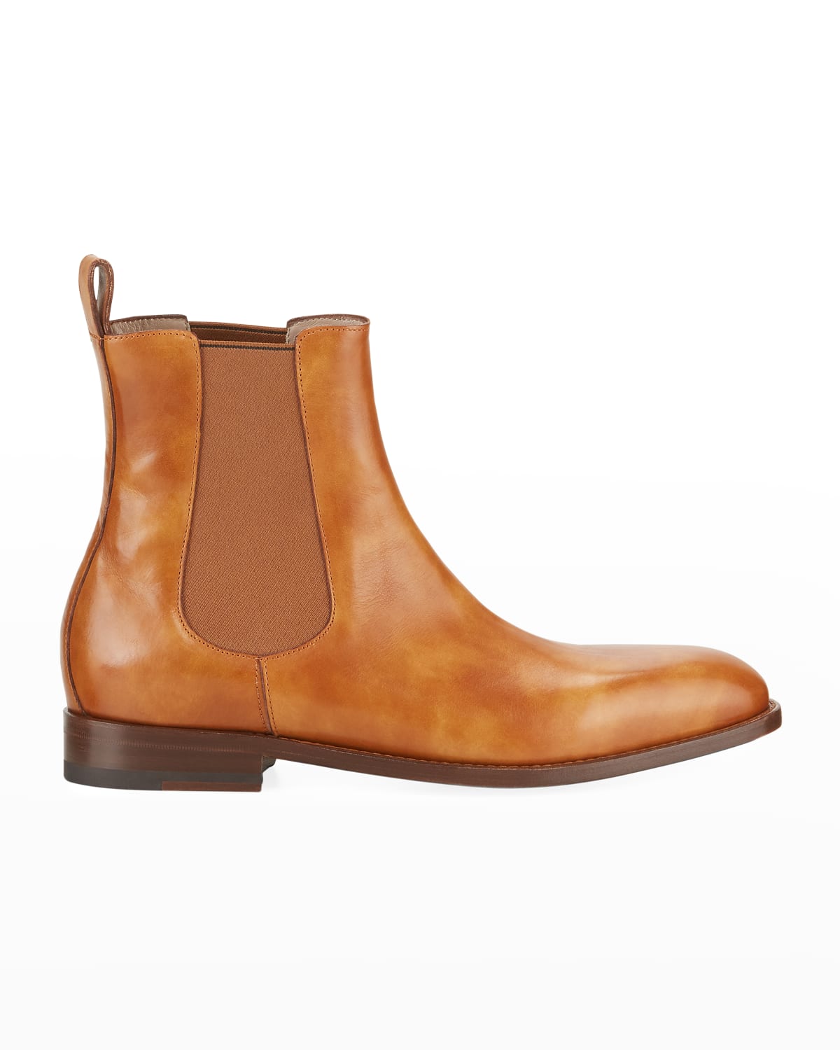 Santoni Men's Lock Leather Chelsea Boots Neiman Marcus