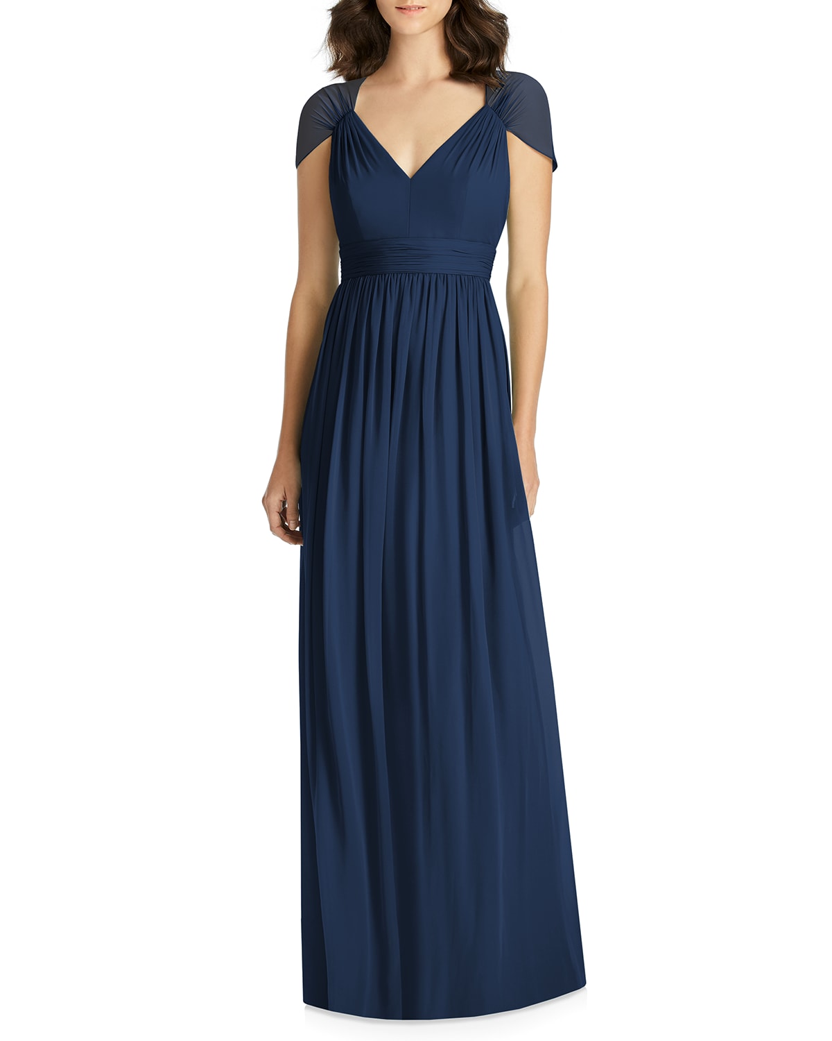 Jenny Packham Lux Chiffon Halter Bridesmaid Gown with Beaded Trim ...