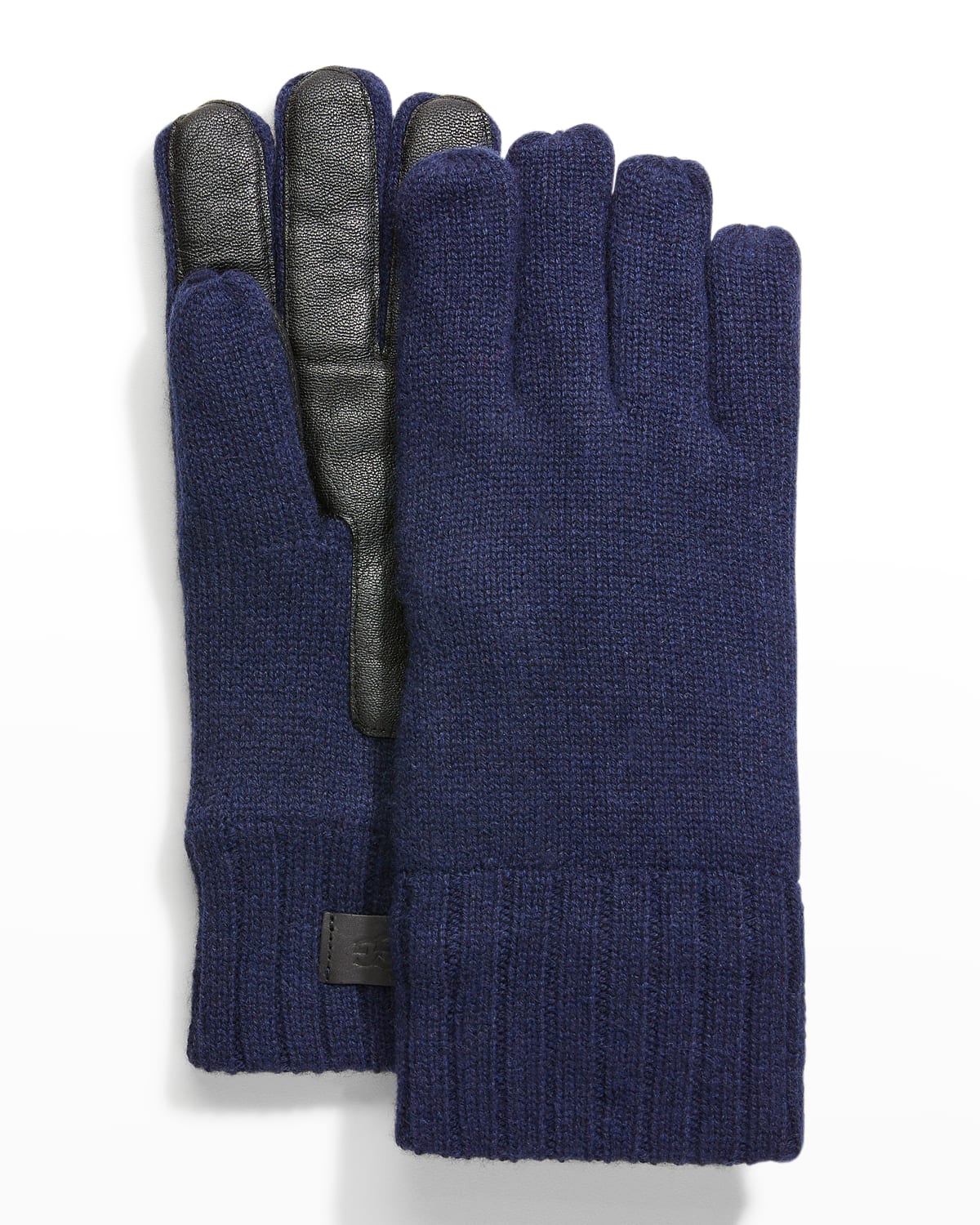 Portolano Men's LeatherPalm Cashmere Gloves Neiman Marcus
