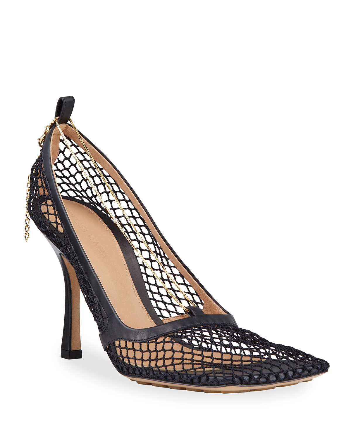 bottega veneta stretch mesh sandals
