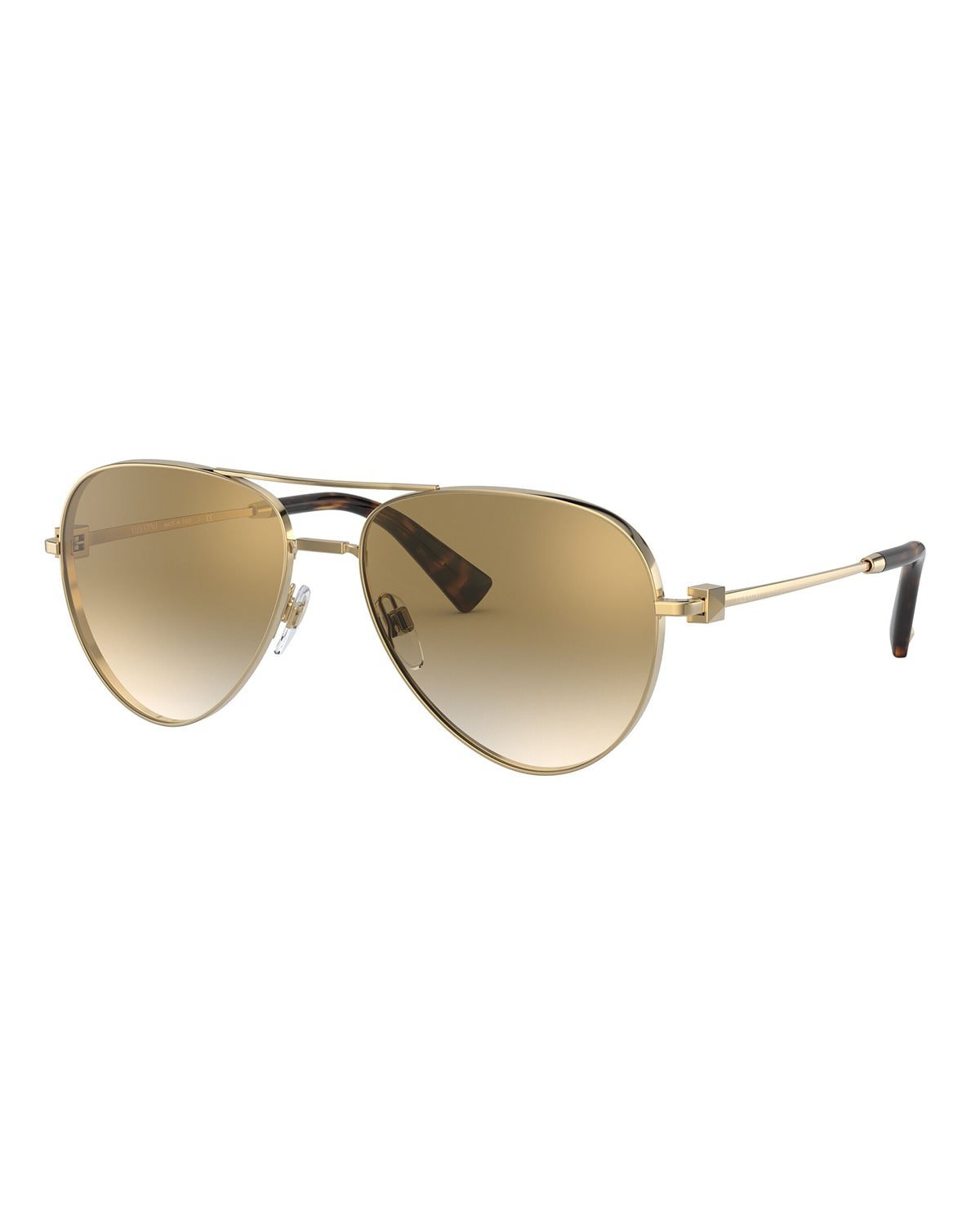 Illesteva Mykonos II Steel Aviator Sunglasses Neiman Marcus
