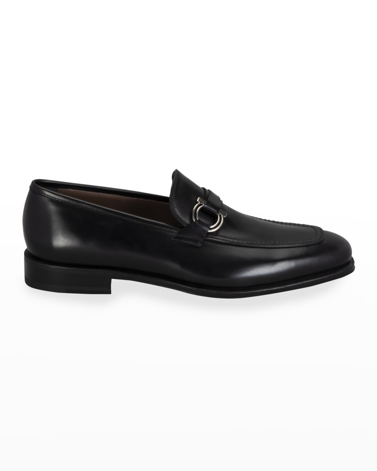 benford gancini bit leather loafers