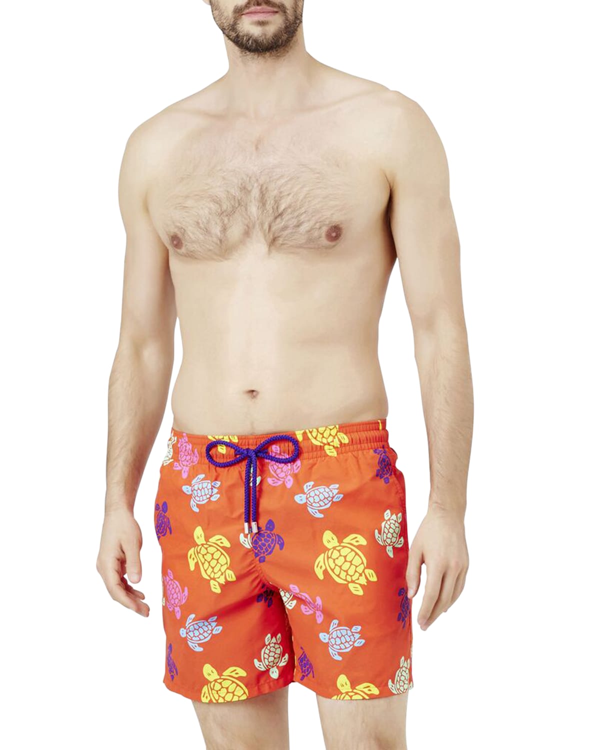 Moncler Men's Long Floral Swim Trunks Neiman Marcus