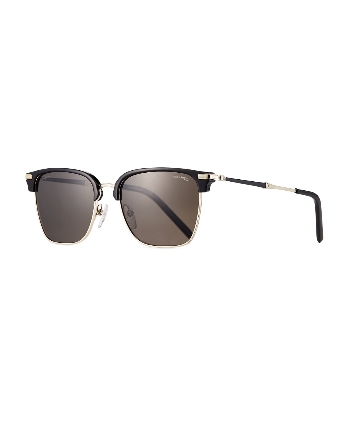Salvatore Ferragamo Men's Polarized Square Double-Bridge Sunglasses ...