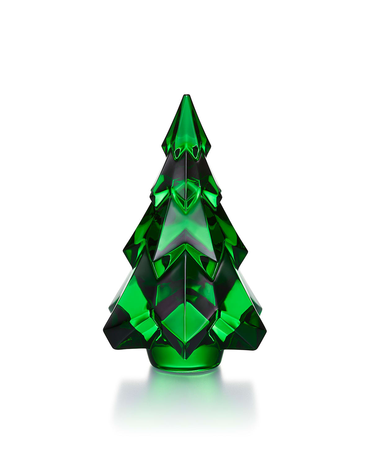 Baccarat Christmas Tree Figurine, Green Neiman Marcus