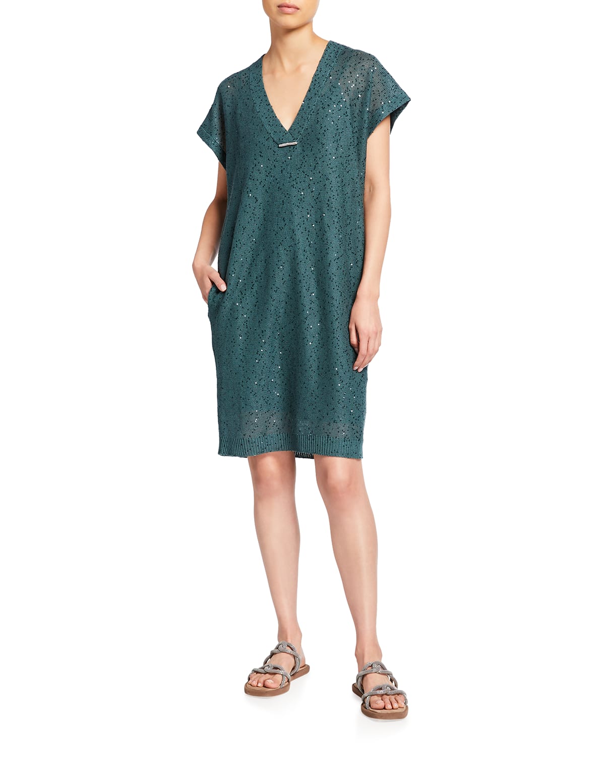 Silk Plus Size Dress Neiman Marcus