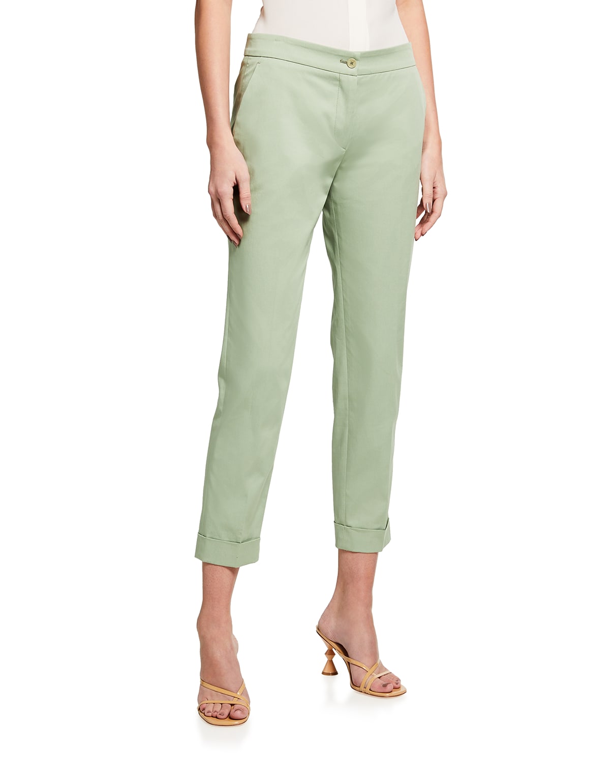 Back Zip Pants Neiman Marcus