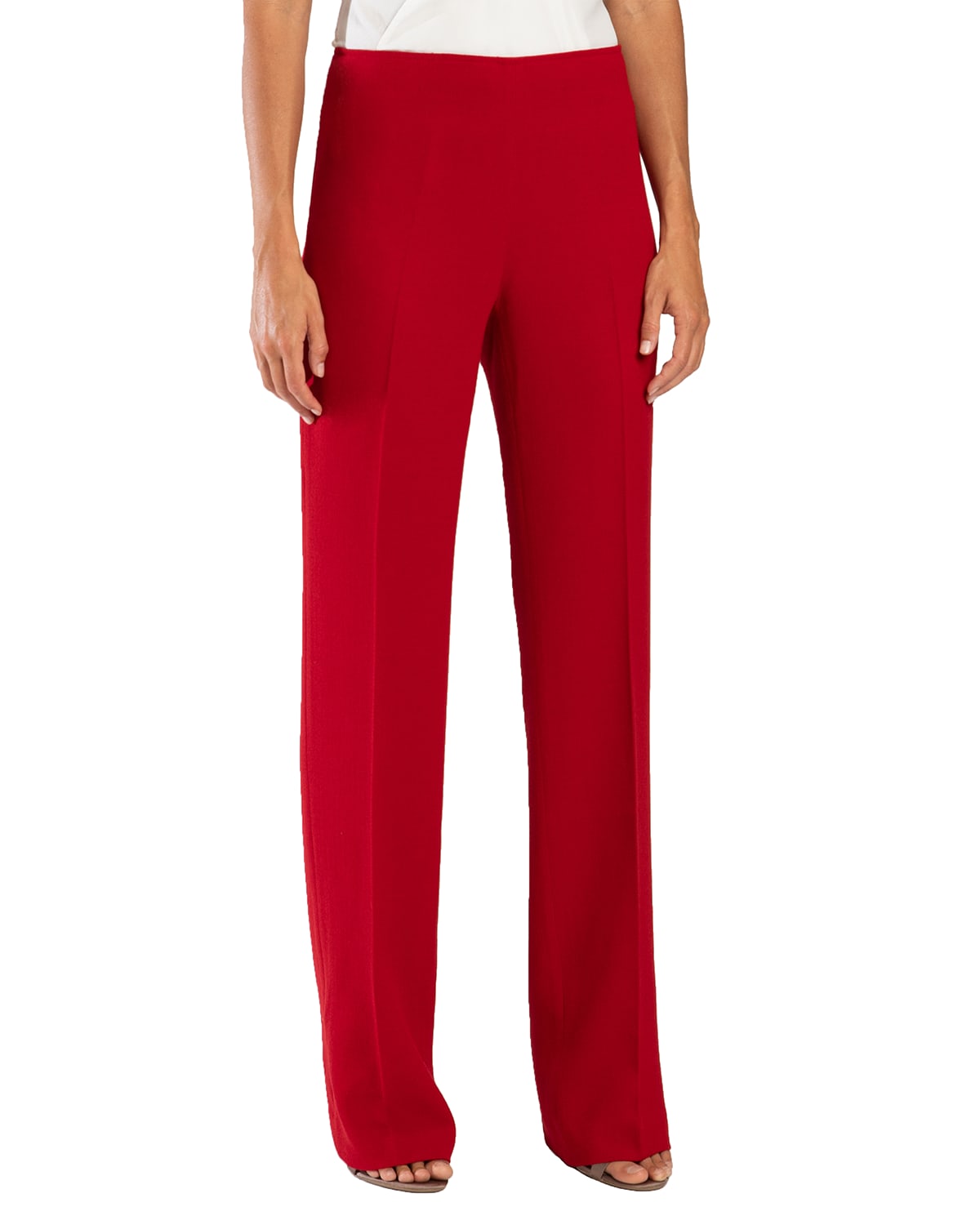 Ramy Brook Iris Satin Wide-Leg Pants | Neiman Marcus