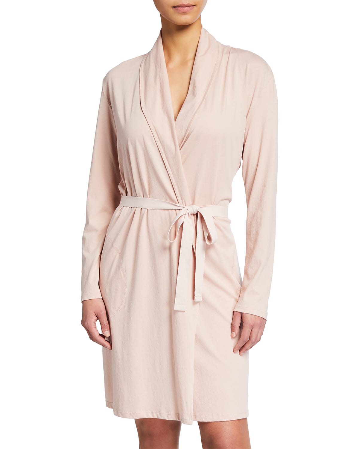 Skin Carina Pima Cotton Jersey Robe Neiman Marcus