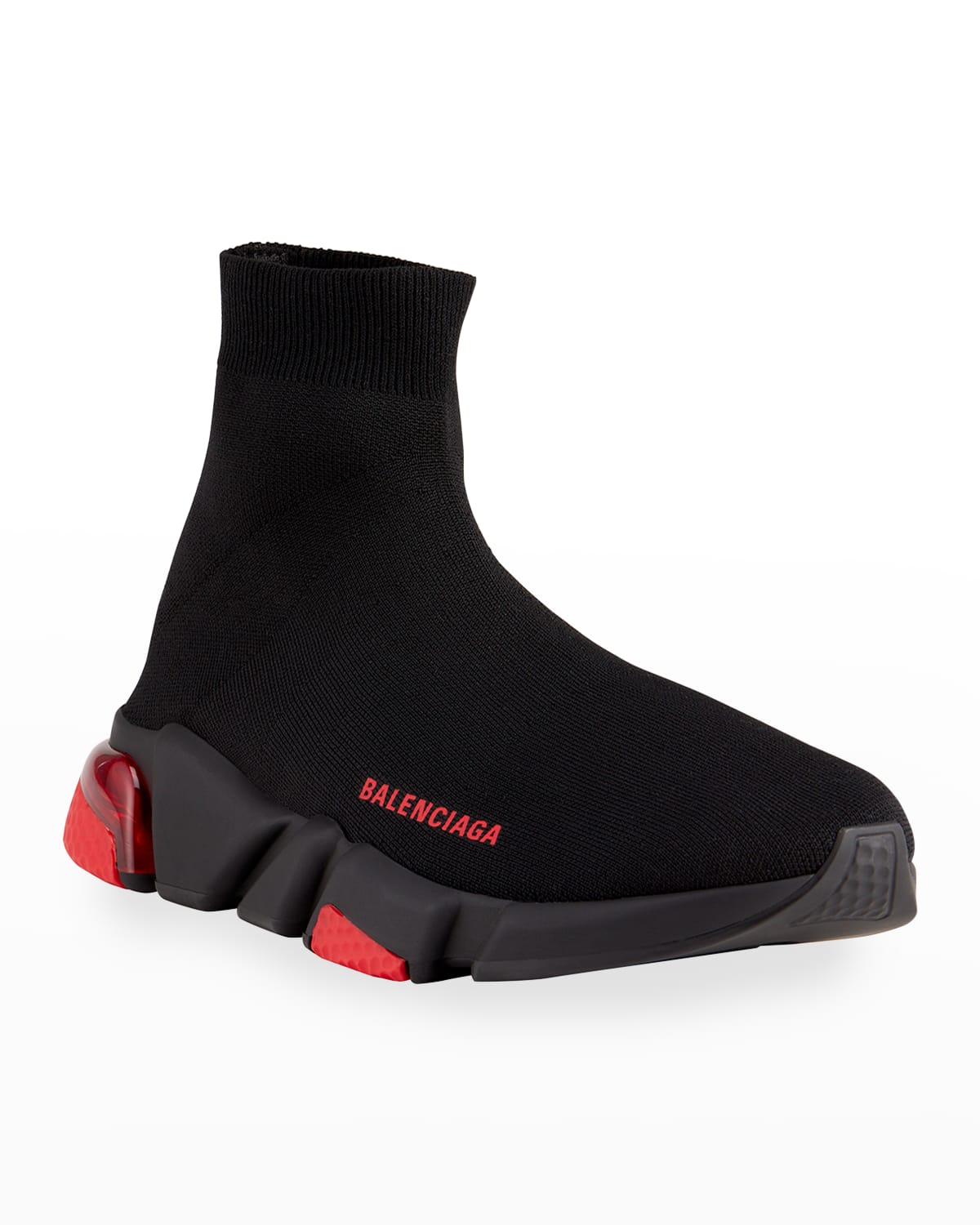 Maison Margiela Men's Logo-Knit High Sock Sneakers | Neiman Marcus