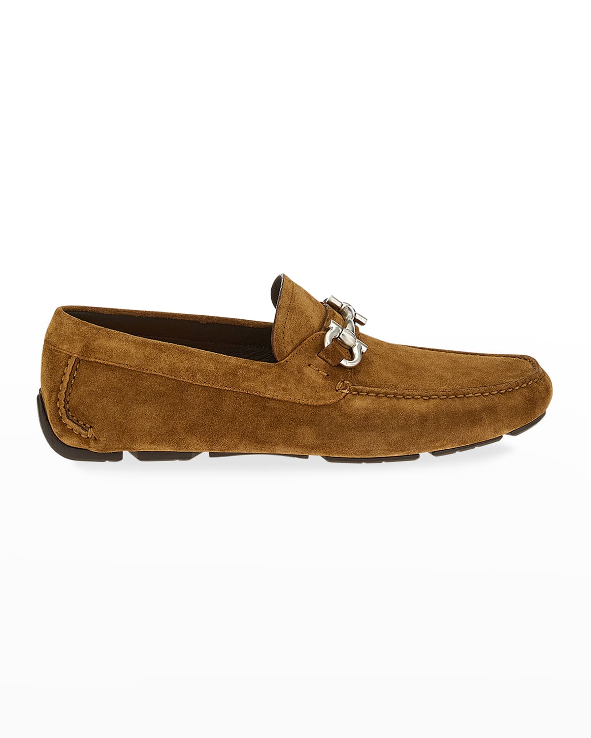salvatore ferragamo men's parigi gancini bit leather driver