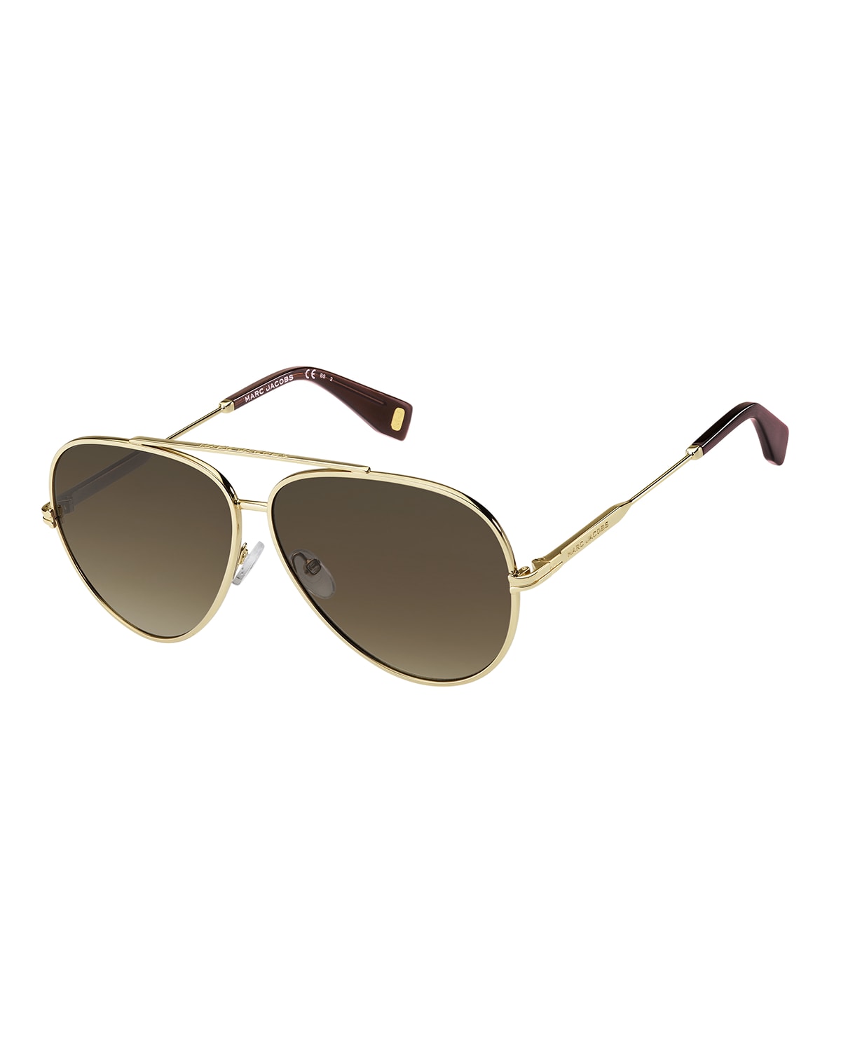 Marc Jacobs Metal And Plastic Aviator Sunglasses Neiman Marcus