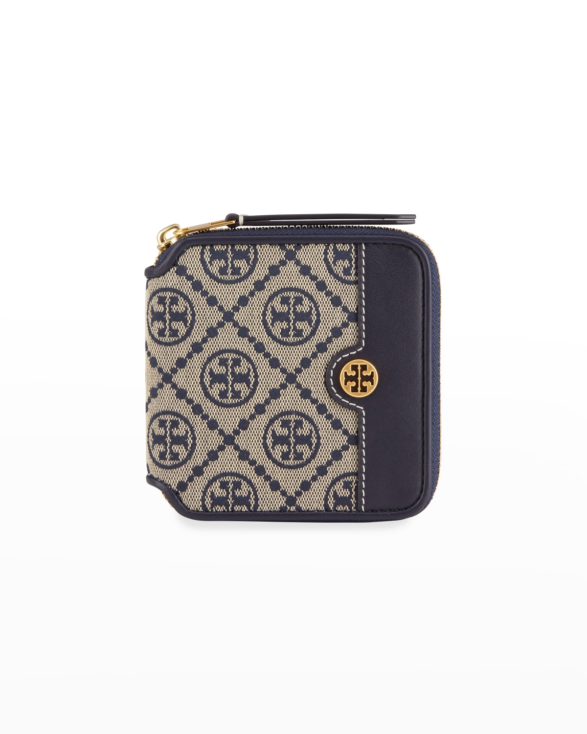 Tory Burch T Monogram Embossed Leather Bifold Wallet Neiman Marcus