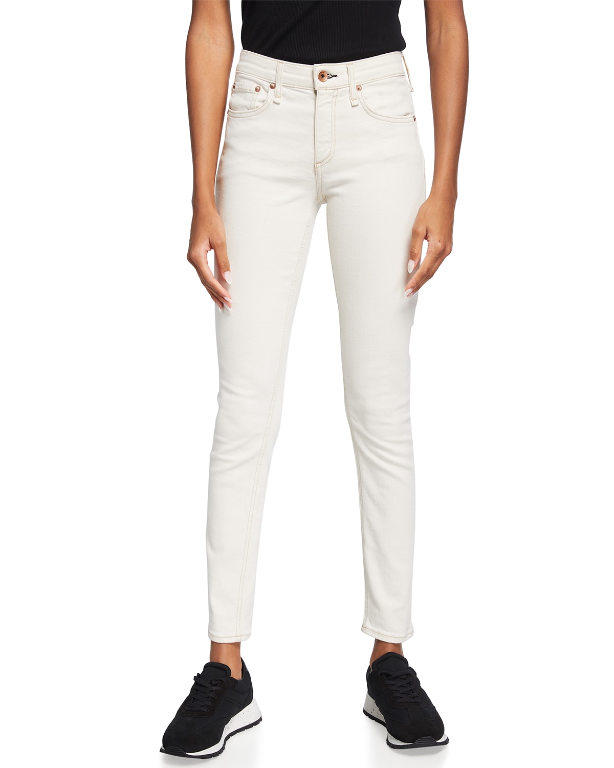 mid rise skinny ankle jeans