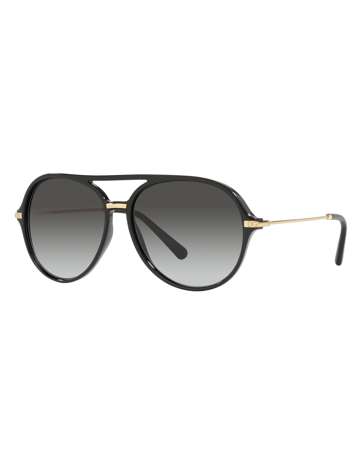 Dolce & Gabbana Round Scalloped Metal Frame Sunglasses | Neiman Marcus