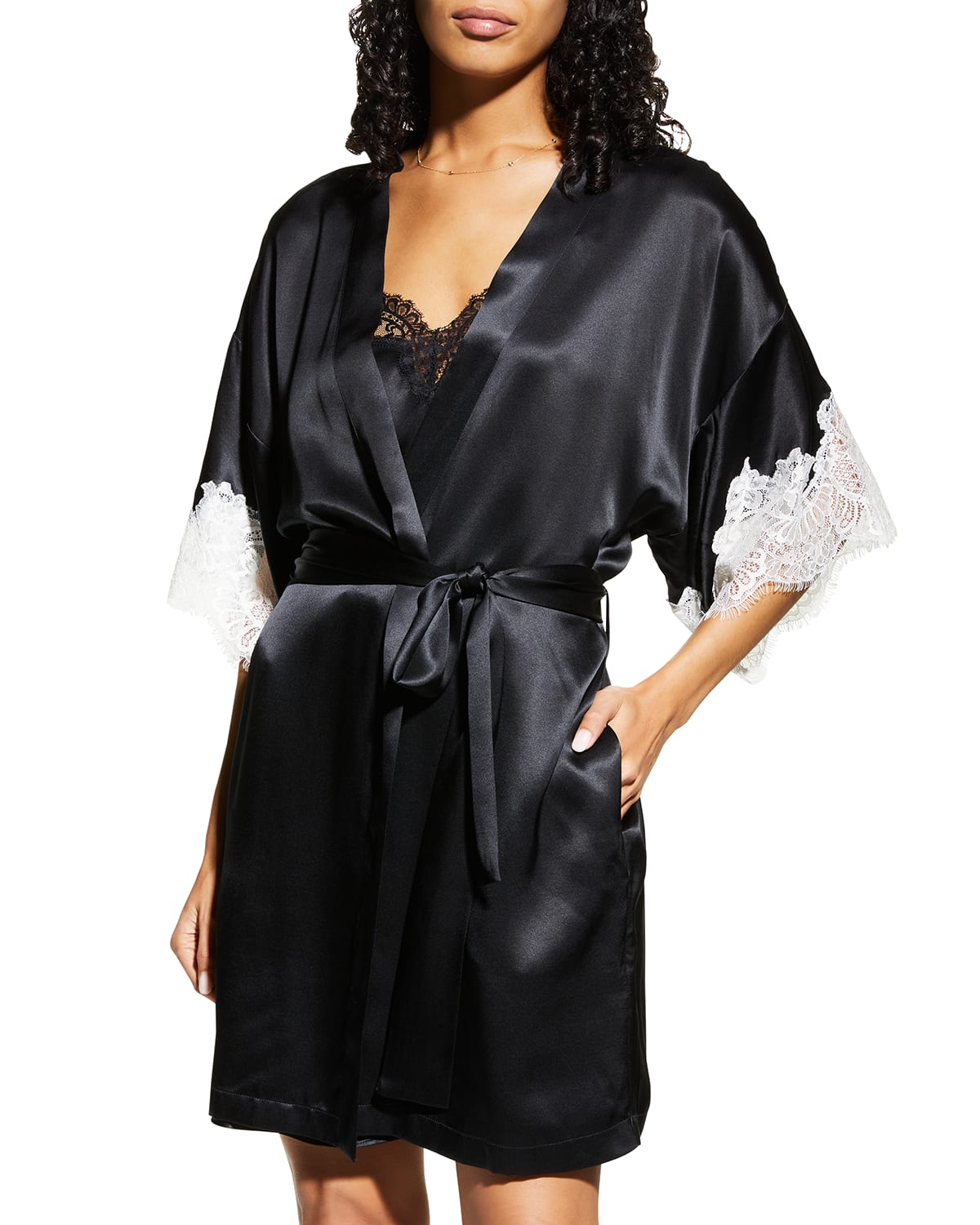 Black Silk Robe | Neiman Marcus