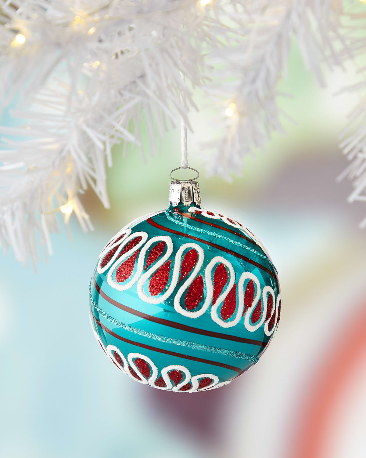 Multicolored Honeycomb Ball Christmas Ornament | Neiman Marcus