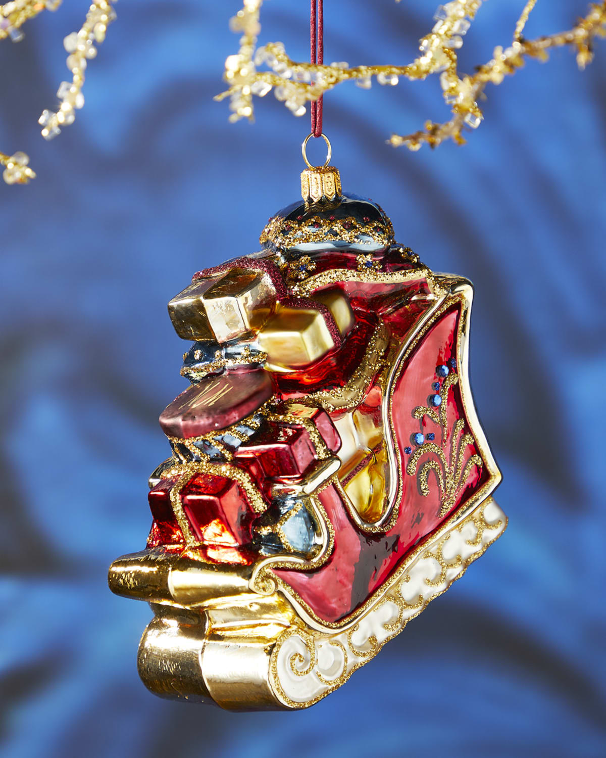 Jim Marvin Jewel Finial Christmas Ornament Neiman Marcus