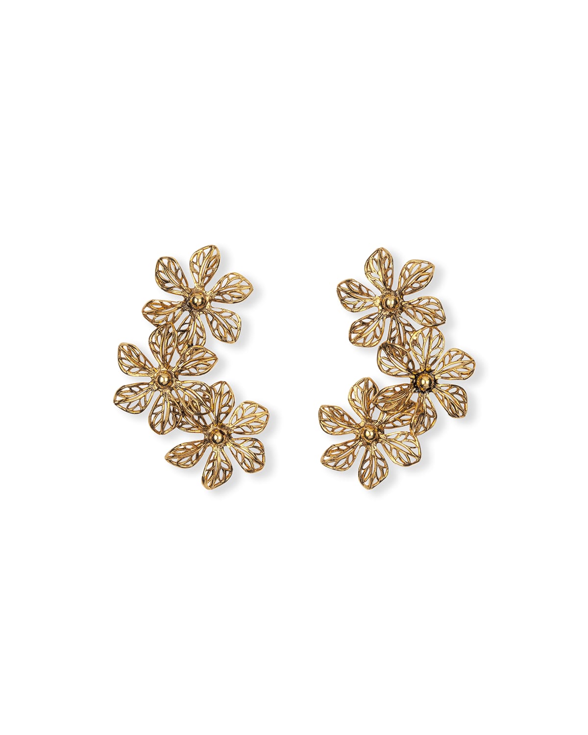 Jennifer Behr Flower & Butterfly Statement Earrings Neiman Marcus