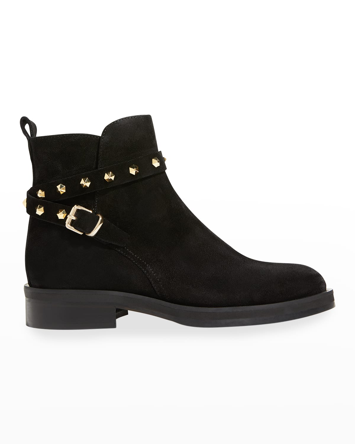 Black Studded Ankle Boots Neiman Marcus