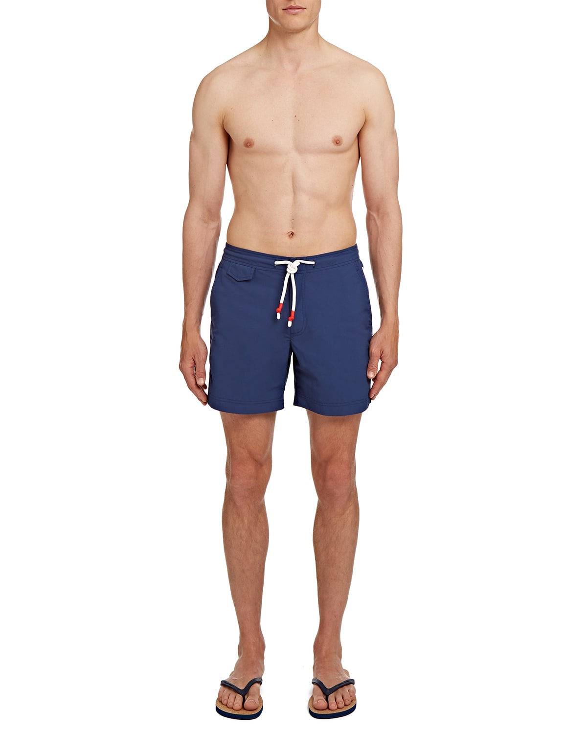 Orlebar Brown Men's Bulldog TapeStripe Swim Trunks Neiman Marcus