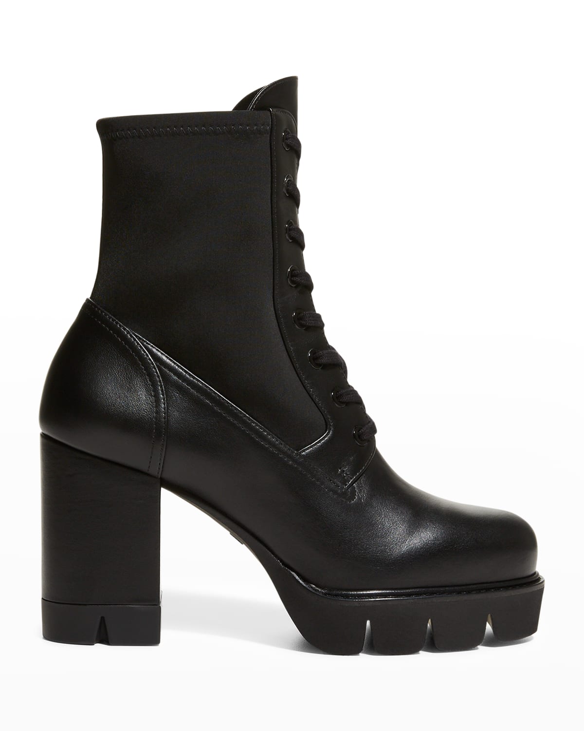 Stuart Weitzman Wenda Lugged-Sole Ankle Booties | Neiman Marcus