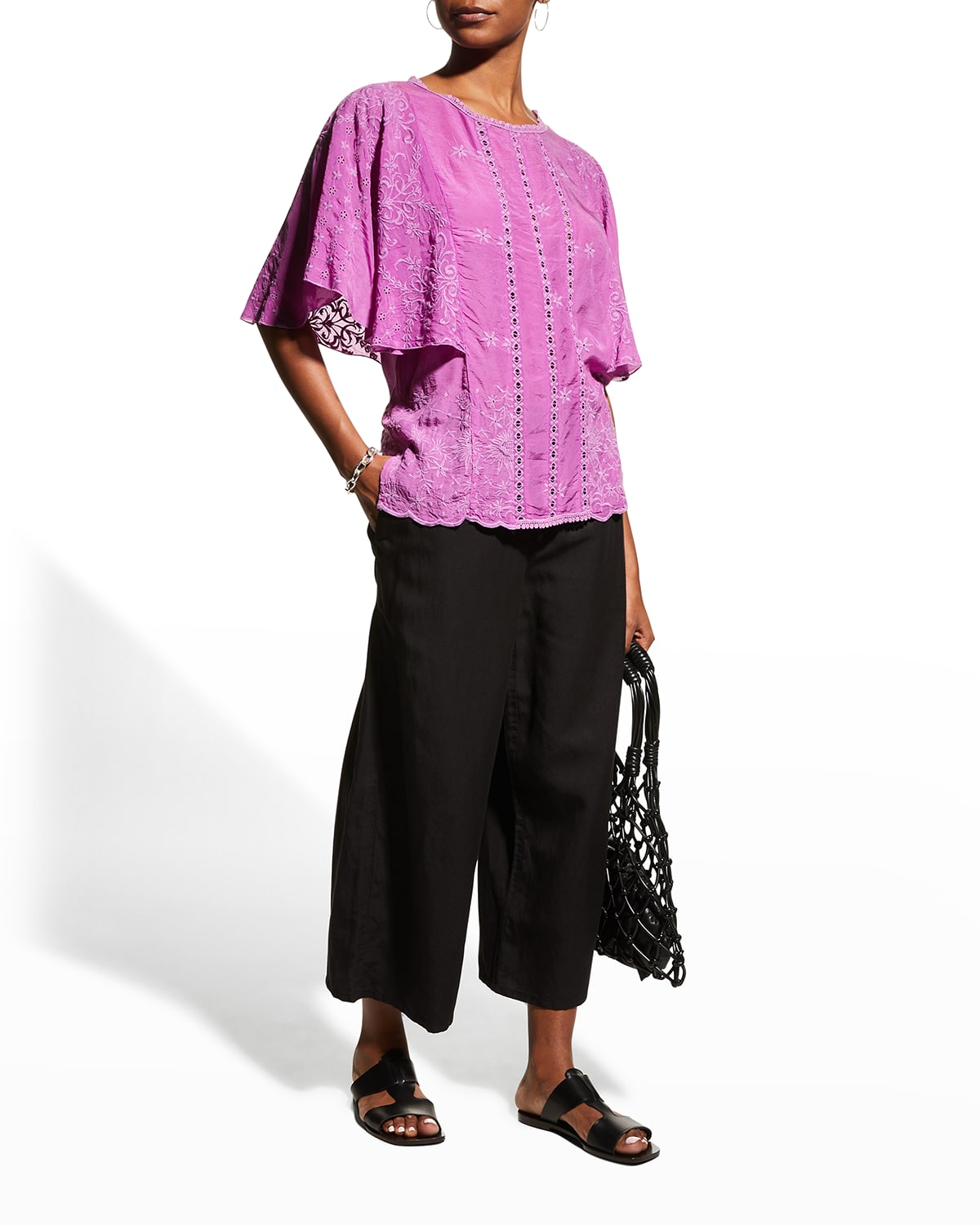 formal swing dress with sleeves
